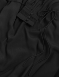 High Neck Lace Insert Midaxi Relaxed Dress