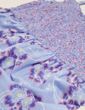 Pure Cotton Floral Midaxi Tiered Dress