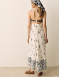 Pure Cotton Printed Strappy Jumpsuit