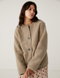 Faux Shearling Textured Reversible Jacket
