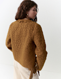 Pure Cotton Embroidered Quilted Jacket