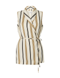 Striped Wrap Blouse