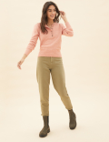 Cotton Rich Textured Button Detail Jumper