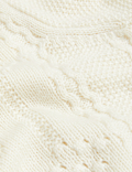 Textured Blouson Sleeve Jumper with Wool