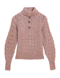 Cable Knit Polo Neck Jumper