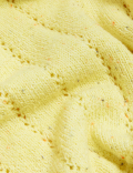 Cotton Rich Pointelle V-Neck Jumper