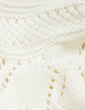 Cotton Rich Pointelle Relaxed Cardigan