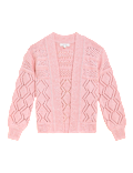 Cotton Rich Pointelle Relaxed Cardigan