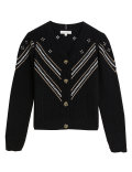 Pure Cotton Embroidered V-Neck Cardigan