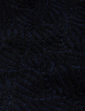 Textured V-Neck Cardigan with Wool