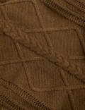 Merino Wool Blend Textured Knitted Vest
