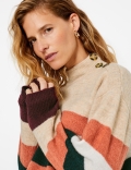 Striped Turtle Neck Jumper