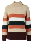 Striped Turtle Neck Jumper