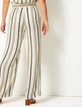 Striped Wide Leg Trousers