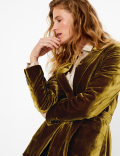 Velvet Belted Blazer