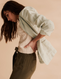 Pure Linen Single Breasted Blazer