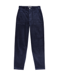 Cord Tapered Ankle Grazer Trousers