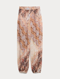 Sheer Paisley Balloon Trousers