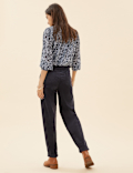 Cotton Rich Corduroy Ankle Grazer Trousers