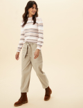 Cotton Rich Utility Balloon Trousers
