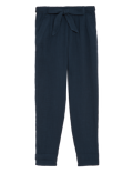 Pure Cotton Tapered Ankle Grazer Trousers