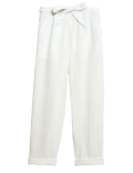 Pure Cotton Tapered Ankle Grazer Trousers