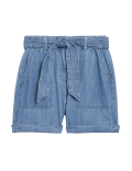 Denim High Waisted Shorts