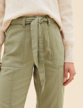Tencel™ Blend Straight Leg Trousers