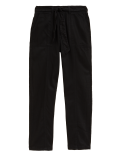 Tencel™ Blend Straight Leg Trousers