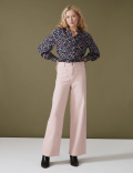 Denim Wide Leg Trousers