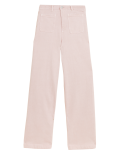 Denim Wide Leg Trousers