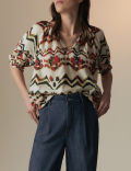 Pure Cotton High Waisted Wide Leg Jeans