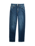 Girlfriend Mid Rise Turn Up Jeans with Lyocell