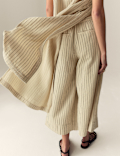 Striped Culotte Trousers