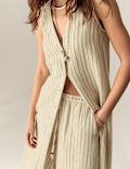 Striped Culotte Trousers
