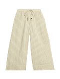Striped Culotte Trousers