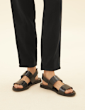 Pure Cotton Tapered Ankle Grazer Trousers