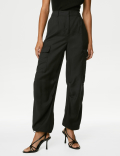 Modal Rich Cargo Wide Leg Trousers