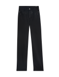 High Waisted Embellished Straight Leg Jeans