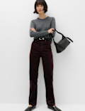 Cord Straight Leg Trousers