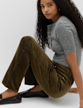 Cord Straight Leg Trousers