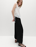 Pure Linen Balloon Trousers