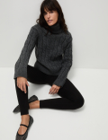 Cotton Blend Thermal Leggings