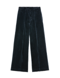 Cord Pintuck Wide Leg Trousers