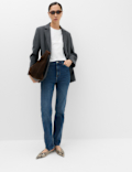 Sienna Mid Rise Straight Leg Jeans