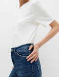 Sienna Mid Rise Straight Leg Jeans