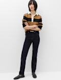 Sienna Mid Rise Straight Leg Jeans