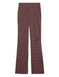 Printed High Waisted Flared Leggings