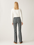 Printed High Waisted Flared Leggings