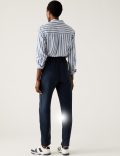 Lyocell Rich Tapered Ankle Grazer Trousers